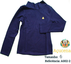 Blusa em Cottom Manga Longa