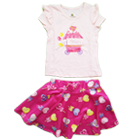 Conjunto Blusa e Saia com Shorts