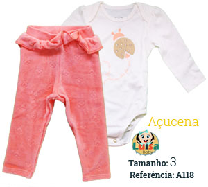 Conjunto Body em Suedine e Calca