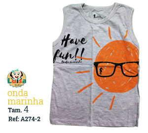 Regata em Meia Malha com Estampa